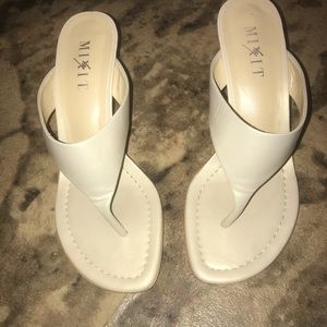 Mix it Buff Slip on Heels